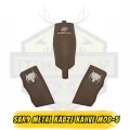 Sarsılmaz SAR9 & SAR9 Compact Uyumlu Metal Kabze - Kahverengi (Kurt Figürlü & Sarsılmaz Logolu) - Model 5