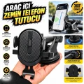Yumax Araç ve Zemin Telefon Tutucu - 360 Derece Dönebilen Başlık, Güçlü Vakumlu Vantuzlu, Ayarlanabilir Açılı Torpido, Cam ve Masaüstü Tutacağı