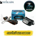 Sensörlü Şarjlı Ultra Hafif Mini LED Kafa Feneri - Type-C Girişli Temassız Hareket Algılamalı Balıkçı Kafa Lambası