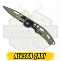 Alaska Parlak Krom Ufak Ekonomik Çakı - Açık Uzunluk 15 cm Kapalı 9 cm