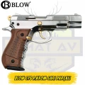 Blow C75 Kurusıkı Ses Tabancası Parlak Krom Altın Parçalı (9 mm - 17+1 Şarjör)