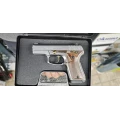 Blow TRZ91402 Kurusıkı Ses Tabancası Füme Sarı Parçalı (9 mm - 14+1 Şarjör)