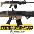 Castello CSR12 Şarjörlü Av Tüfeği Çöl-Siyah (SCAR Tipi CRS03)
