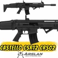 Castello CSR12 Şarjörlü Av Tüfeği Siyah (SCAR Tipi CRS02)