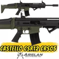 Castello CSR12 Şarjörlü Av Tüfeği Siyah-Haki (SCAR Tipi CRS05)