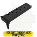 Düğmeli Beretta Model 70 7.65mm Tabanca Şarjörü (7 Fişek Kapasiteli - Yerli Siyah)