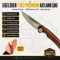 Egelider Bıçak F103 Premium El Yapımı Çakı - 440M Paslanmaz Çelik 17 cm