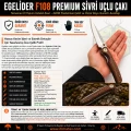 Egelider Bıçak F108 Premium El Yapımı Sivri Uçlu Kibar Çakı - 440M Çelik 20.5 cm