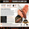 Egelider Bıçak F111 Premium El Yapımı Çakı - 440M Paslanmaz Çelik 18.5 cm