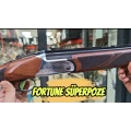 Fortune Mod 902 Parlak Krom Süperpoze Av Tüfeği (12 GA - 76 mm Magnum - Mobil Şoklu - Ahşap Kundak)