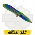 Sibirya Katlanır Çakı Elektroliz Renkli - Açık Uzunluk 20 cm Kapalı 11.5 cm