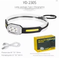 Gold Orion YD2305 Şarjlı LED Kafa Lambası / Kafa Feneri