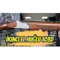 Huğlu 103 D Kuşlu Gravürlü Süperpoze Av Tüfeği (12 GA - Dövme Çelik Beyaz Kasa - Ejektörlü & Selektörli - İkinci El)
