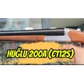 Huğlu 200A (C112S) Çifte Av Tüfeği (12 GA & 20 GA - Tek Parça Dövme Çelik Kasa - El Oyması Gravürlü - Türk Cevizi)