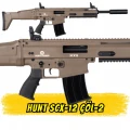 Hunt SCX12 Şarjörlü Av Tüfeği Çöl 2 (SCAR Tipi Yarı Otomatik)