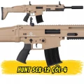 Hunt SCX12 Şarjörlü Av Tüfeği Çöl 4 (SCAR Tipi Yarı Otomatik)