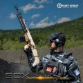 Hunt SCX12 Şarjörlü Av Tüfeği Çöl Siyah (SCAR Tipi Çift Renk Yarı Otomatik)
