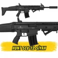 Hunt SCX12 Şarjörlü Av Tüfeği Siyah (SCAR Tipi Yarı Otomatik)