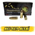 MKE 9x19mm Parabellum Tabanca Fişeği (9mm / Uzun 9) - 50 Adet