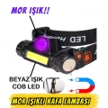 Panther PT-5530 Mor Işıklı (UV / Ultra Viyole) Şarjlı COB LED Kafa Lambası