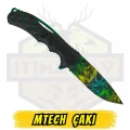 MTech Katlanır Çakı Rengarenk Dragon Figürlü - Açık Uzunluk 20 cm Kapalı 12 cm