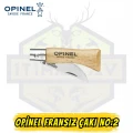 Opinel Inox No:2 Katlanır Cep Çakısı - Paslanmaz Çelik Yatagan Bıçak Kayın Sap