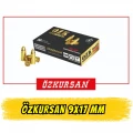 Özkursan 9x17mm (380 Auto) FMJ 100 Grain Kısa 9 Tabanca Fişeği - 50 Adet