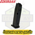 Özkursan BRW 14 Kuru Sıkı Tabanca Şarjörü - 14+1 Kapasite Siyah
