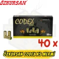 Özkursan CODEX 9mm Kurusıkı Mermisi 1 Koli (40 Kutu - 2000 Adet)