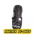 Panther PT-8433 Type-C Şarjlı 3 XE LED Mini El Feneri (500 Lümen / Mıknatıslı & Metal Klipsli)