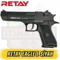 Retay Eagle L Kurusıkı Ses Tabancası (9 mm P.A.K. - Mat Siyah - Desert Eagle Tipi)