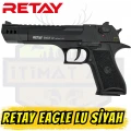 Retay Eagle LU Kurusıkı Ses Tabancası (9 mm P.A.K. - Mat Siyah - Desert Eagle Tipi)