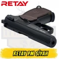 Retay PM Kurusıkı Ses Tabancası (9 mm P.A.K. - Mat Siyah - Makarov Tipi)