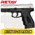 Retay PT-23 Kurusıkı Ses Tabancası Parlak Krom