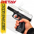 Retay PT-23 Kurusıkı Ses Tabancası Parlak Krom