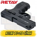 Retay PT-23 Kurusıkı Ses Tabancası Siyah