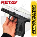 Retay PT-23 Kurusıkı Ses Tabancası Parlak Krom