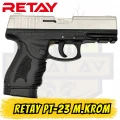 Retay PT-23 Kurusıkı Ses Tabancası Mat Krom