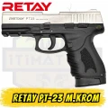 Retay PT-23 Kurusıkı Ses Tabancası Mat Krom