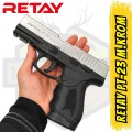 Retay PT-23 Kurusıkı Ses Tabancası Mat Krom