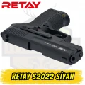 Retay S2022 Kurusıkı Ses Tabancası (9 mm P.A.K. - Mat Siyah - Sig Sauer Tipi)