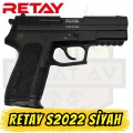 Retay S2022 Kurusıkı Ses Tabancası (9 mm P.A.K. - Mat Siyah - Sig Sauer Tipi)