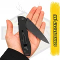 Square BF310377 Taktikal Siyah Katlanır Çakı 21.5 cm