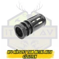 VFC Airsoft Tam Metal Alev Gizleyen - Flash Hider (14mm CCW Siyah)