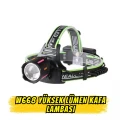 W668 Yüksek Lümen Metal Kafa Zoomlu Type-C Şarjlı Kafa Lambası (Şarj Göstergeli)