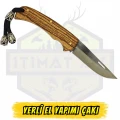 Yerli El Yapımı Çakı Ahşap Sap - Açık Uzunluk 17 cm Kapalı 9.5 cm