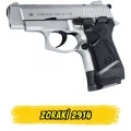 Zoraki 2914 Mat Krom Kurusıkı Ses Tabancası (9mm P.A.K. - 14+1 Kapasiteli)