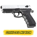 Zoraki 2918 Mat Krom Kurusıkı Ses Tabancası (9mm P.A.K. - 18+1 Kapasiteli)