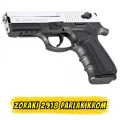 Zoraki 2918 Parlak Krom Kurusıkı Ses Tabancası (9mm P.A.K. - 18+1 Kapasiteli)