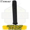 Zoraki 914 Kurusıkı Tabanca 25li Yedek Şarjör (9mm P.A.K. - Yüksek Kapasiteli Uzun Şarjör)